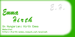 emma hirth business card